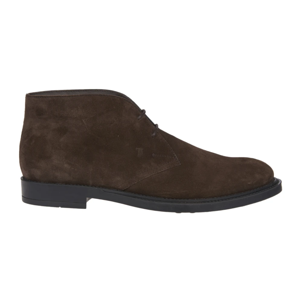 Tod's Men's Brown Lace-Up Boots, 6 1/2 Uk, Laced Ankle Boots