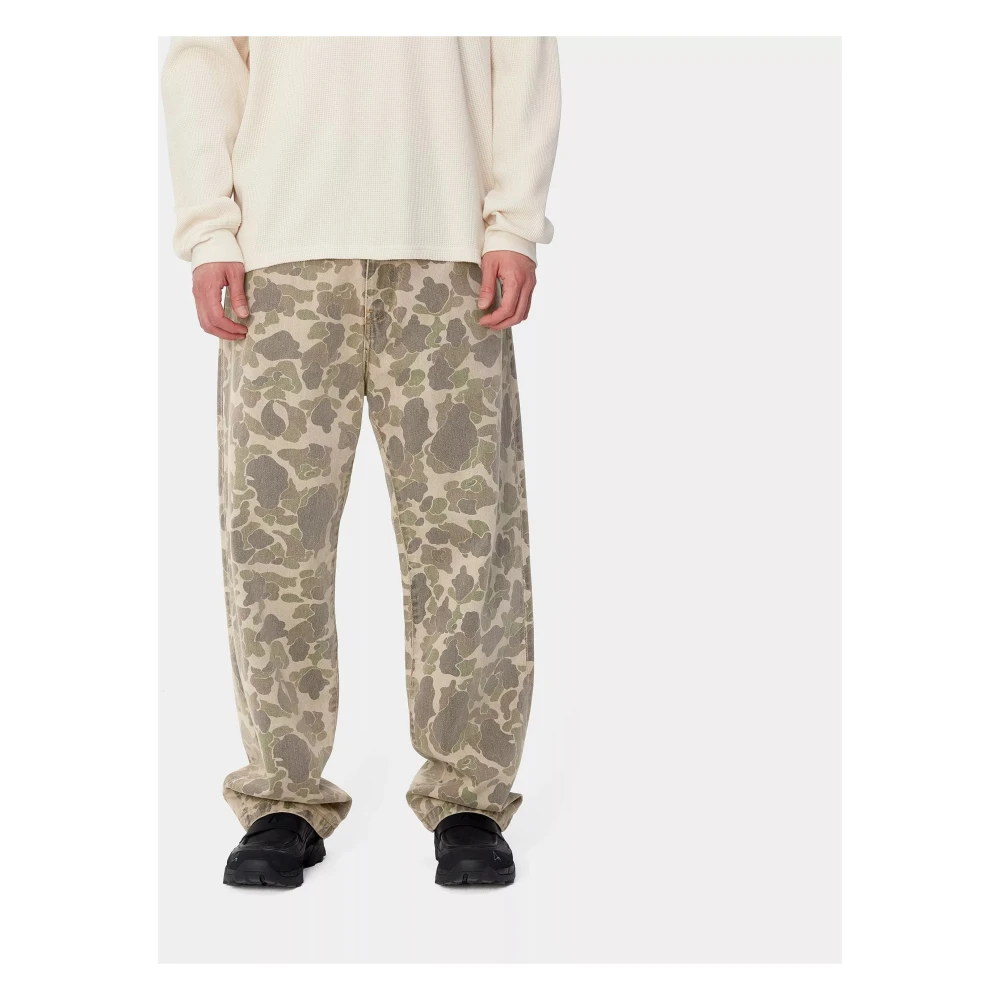 Carhartt WIP Camouflage Loose Fit Denim Broek Multicolor Heren