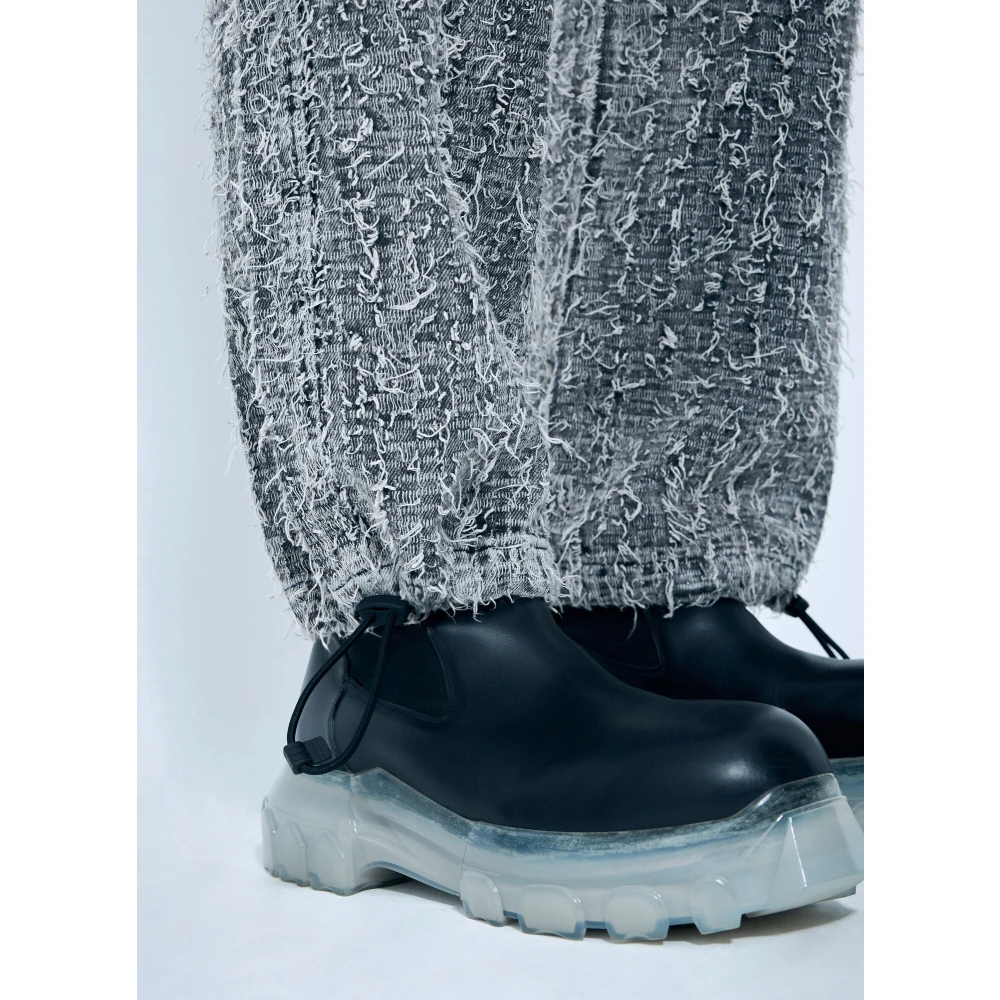Diesel Bouclé Textuur Trekkoord Jeans Gray Heren