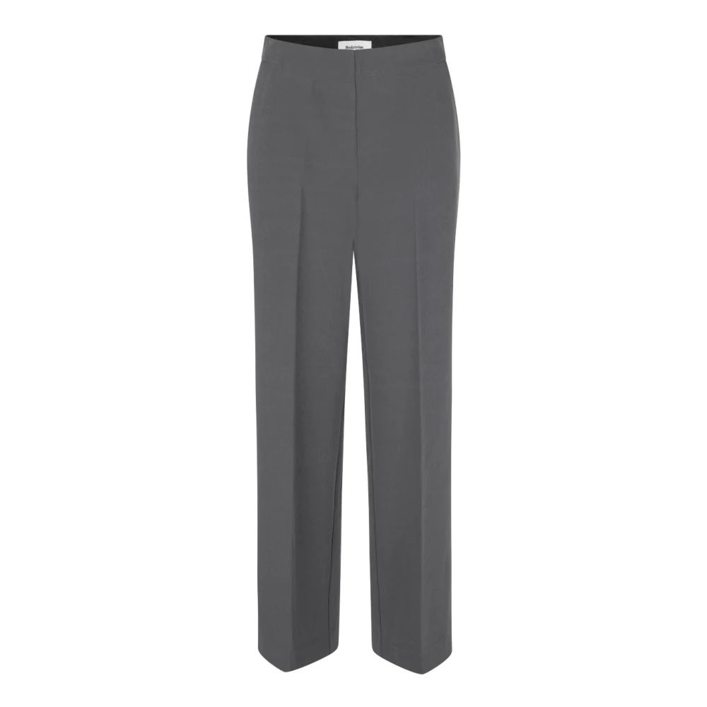 Modström Klassieke grijze wijde broek Nelli Gray Dames
