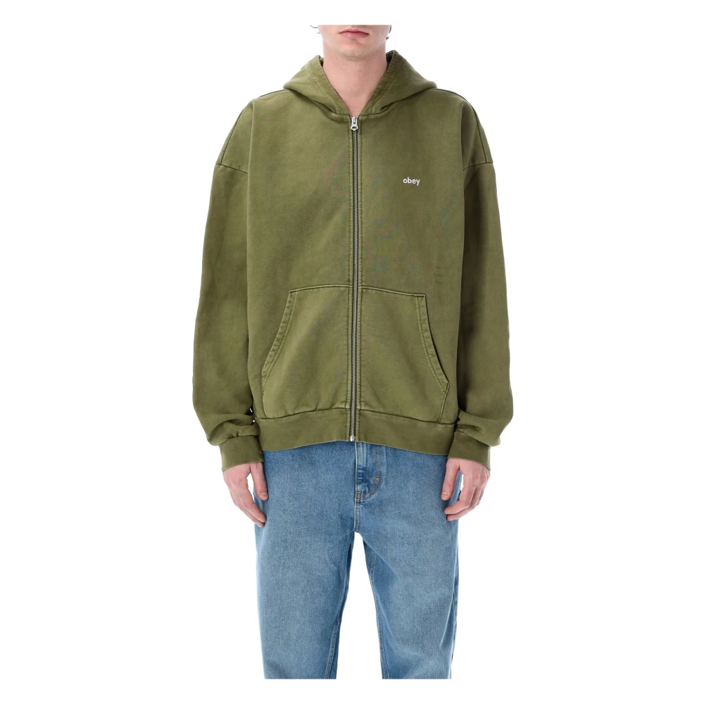 Sweatshirts & Hoodies > Zip-throughs - - Obey - Modalova