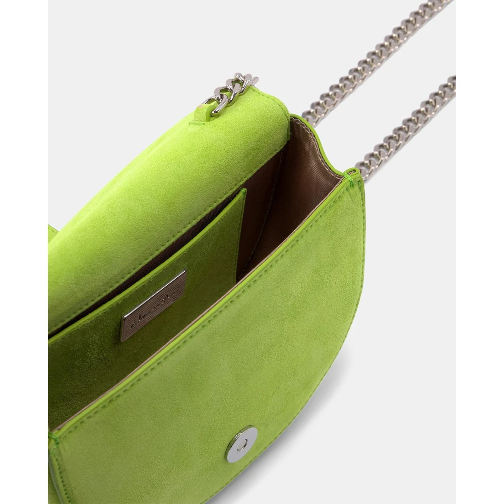 Alma en Pena Maan Flap Clutch Tas Green Dames