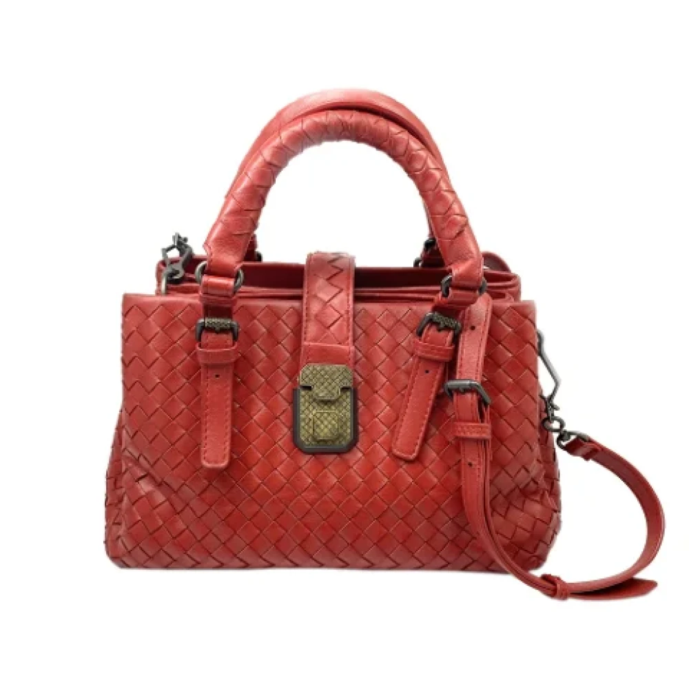 Bottega Veneta Vintage Pre-owned Leather handbags Red Dames