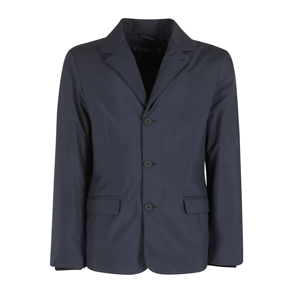 People of Shibuya Stijlvolle Aioshi Jas voor Mannen Blue Heren