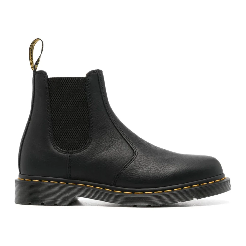 Dr. Martens Men's Black Chelsea Boots, 12 Uk, Chelsea Leather Ankle Boots