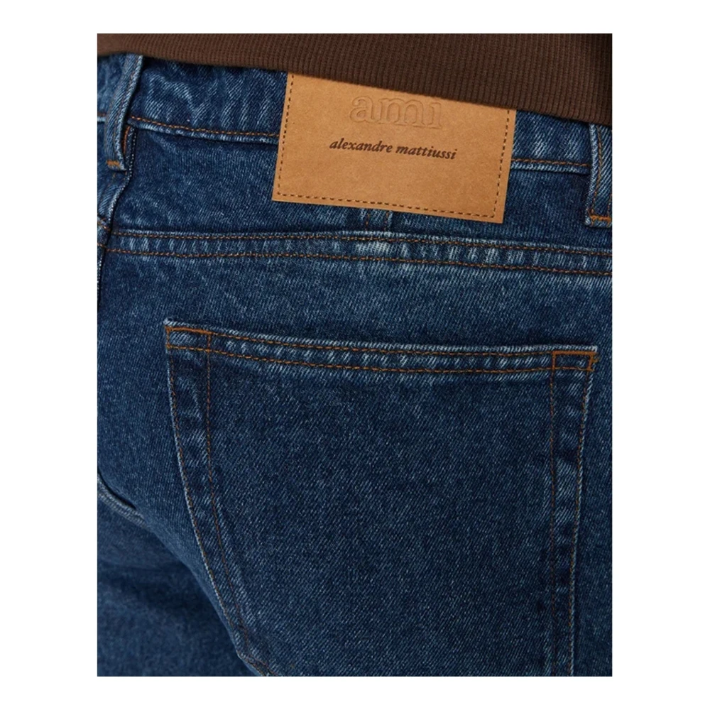 Ami Paris Denim Jeans met katoen samenstelling Blue Heren