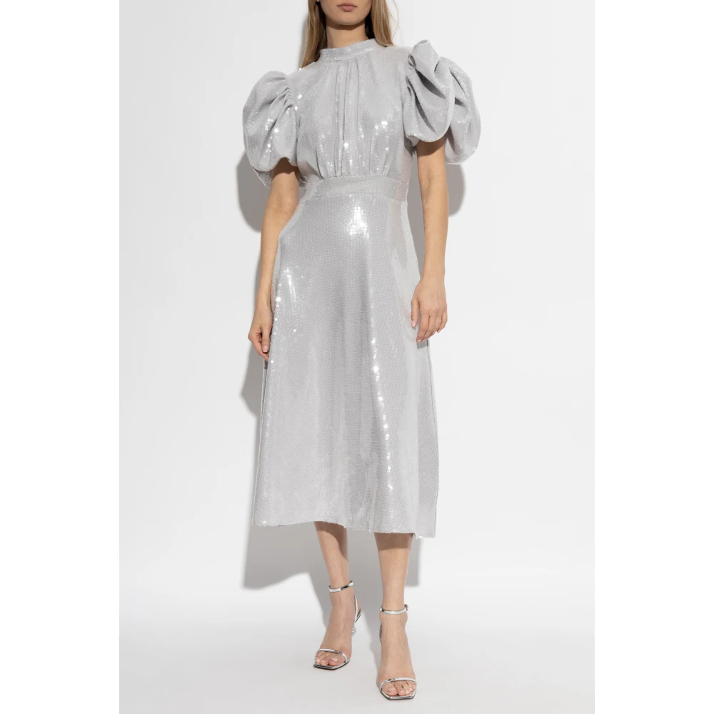 Rotate Birger Christensen Jurk met glinsterende pailletten Gray Dames