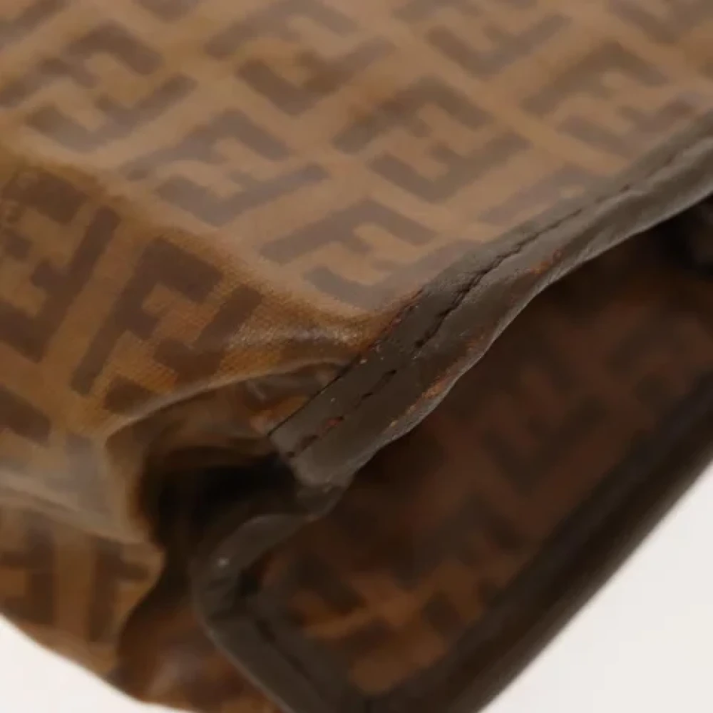 Fendi Vintage Pre-owned Canvas clutches Brown Dames