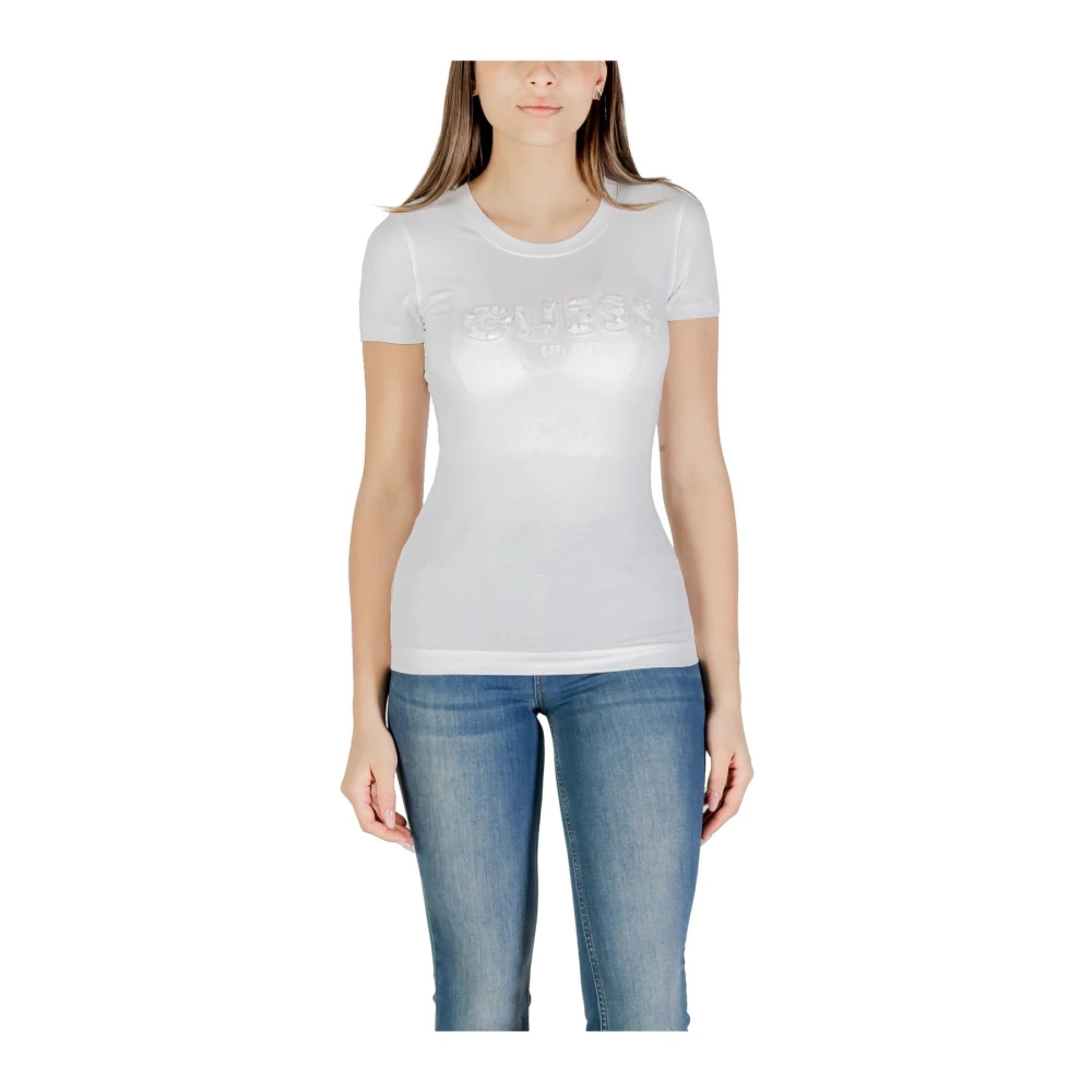 Guess - Tops > T-Shirts - White - Guess - Modalova
