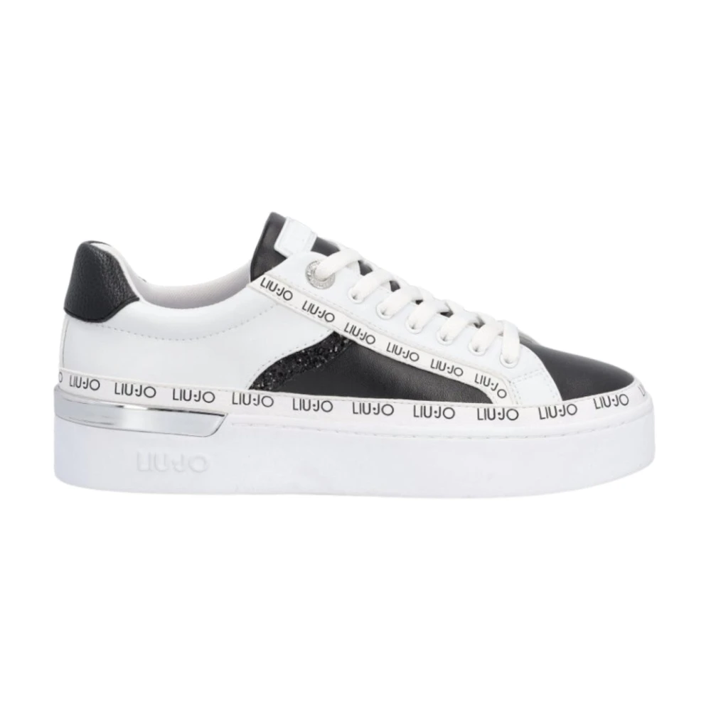 Liu Jo Silvia 66 Witte Leren Sneakers Dames Schoenen Veelkleurig Multicolor