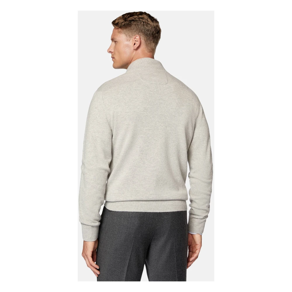 Boggi Milano Full Zip Jumper Gray Heren