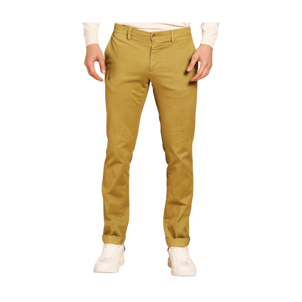Mason's Stretch Chino Broek Regular Fit Green Heren