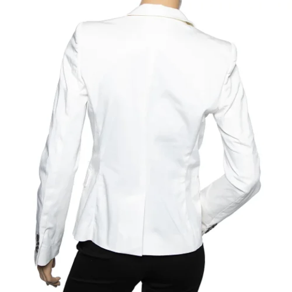 Dolce & Gabbana Pre-owned Cotton outerwear White Dames