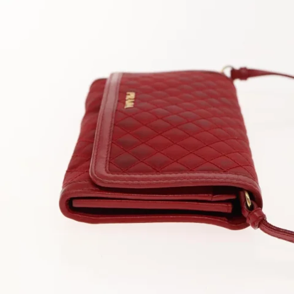 Prada Vintage Pre-owned Nylon prada-bags Red Dames