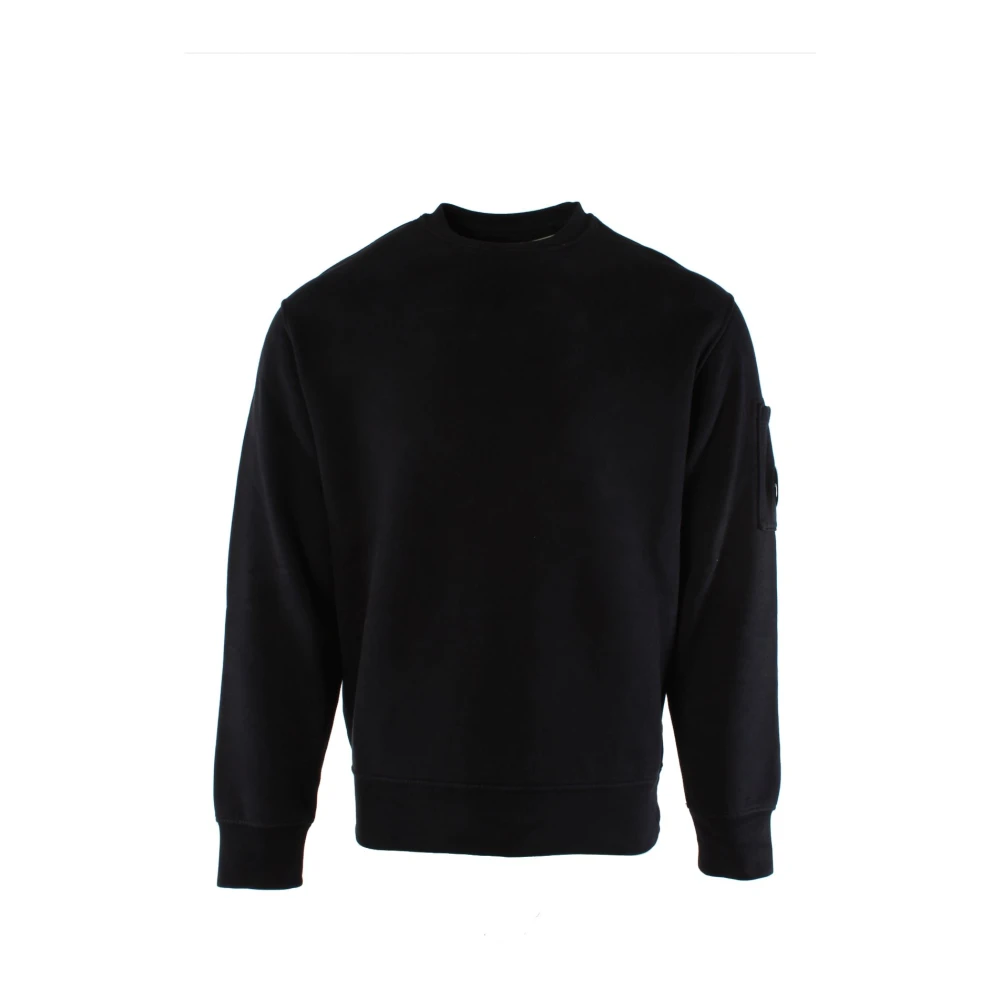 C.P. Company Blauwe Sweater met Geborsteld Fleece Blue Heren