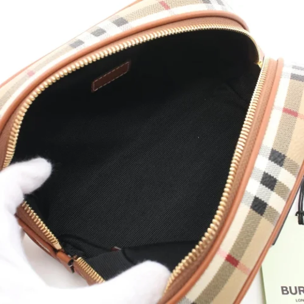 Burberry Vintage Pre-owned Leather travel-bags Beige Dames