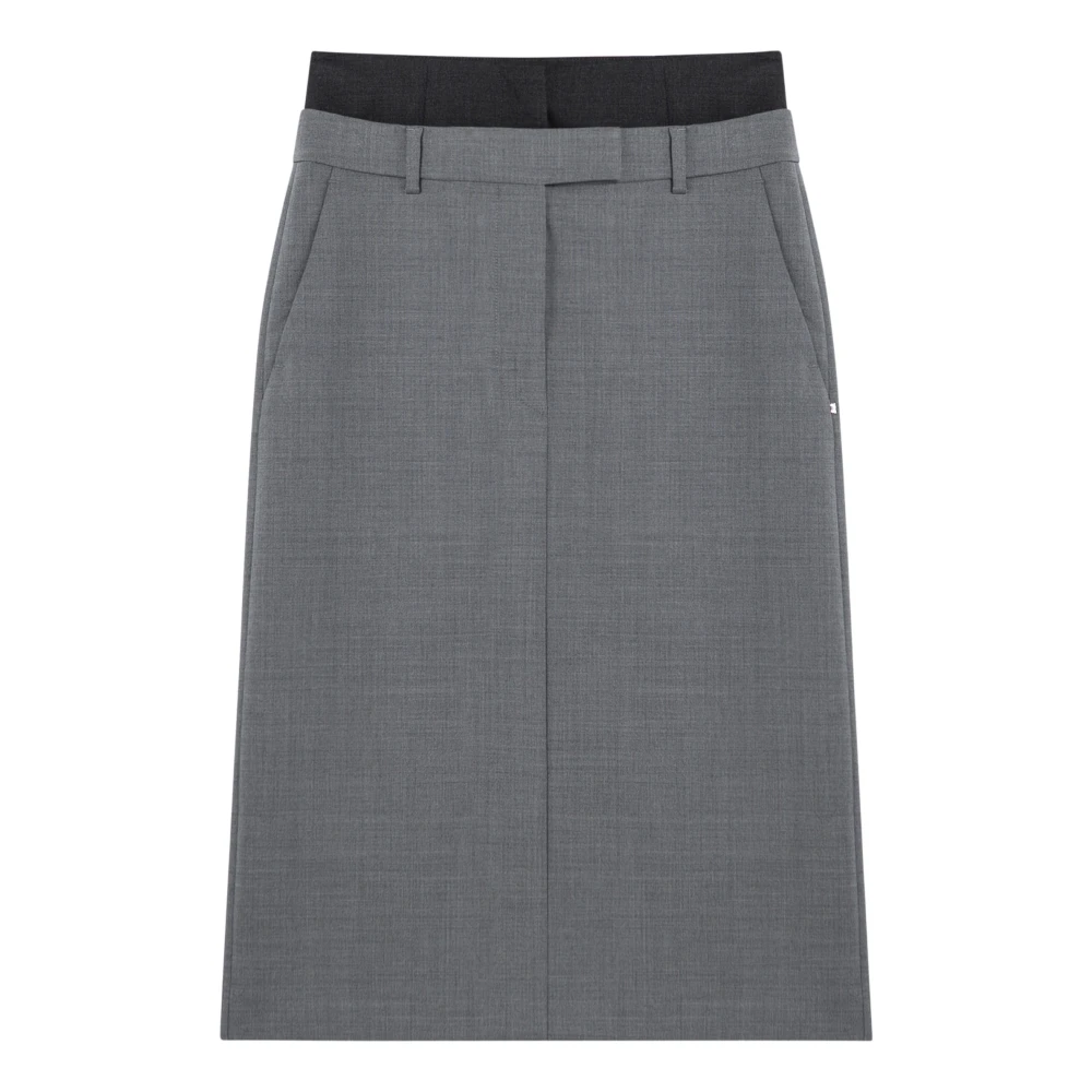 SPORTMAX Flared Skirt Gray Dames