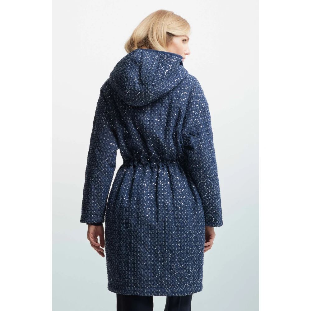 Kocca Dubbelzijdige Jack met Trekkoord Blue Dames
