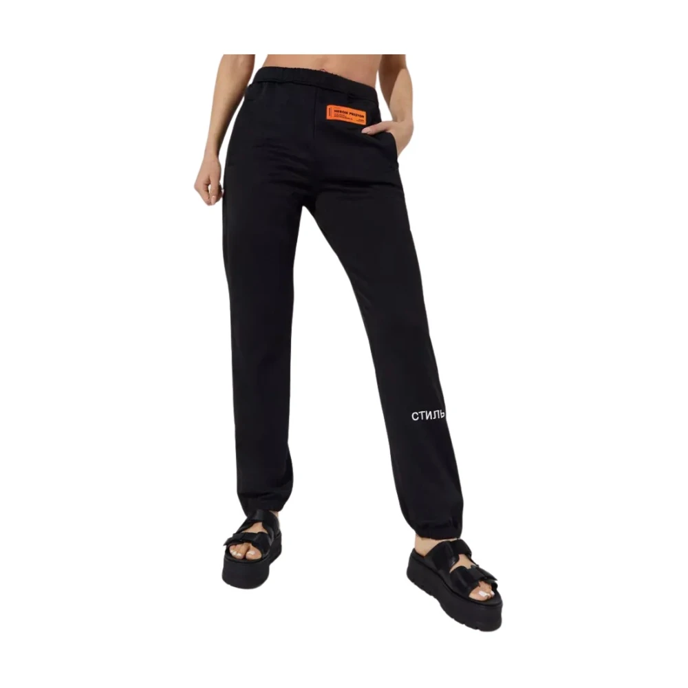 Heron Preston Svarta joggingbyxor Black, Dam