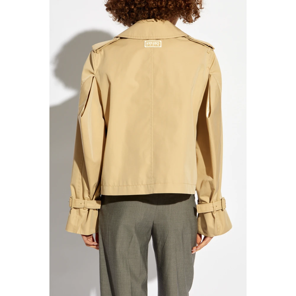Kenzo Korte trenchcoat Beige Dames