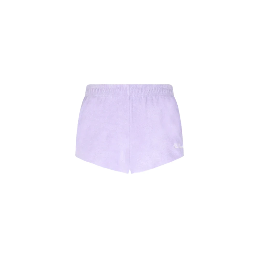 Saint Barth Lila Vintage Katoenen Shorts Purple Dames