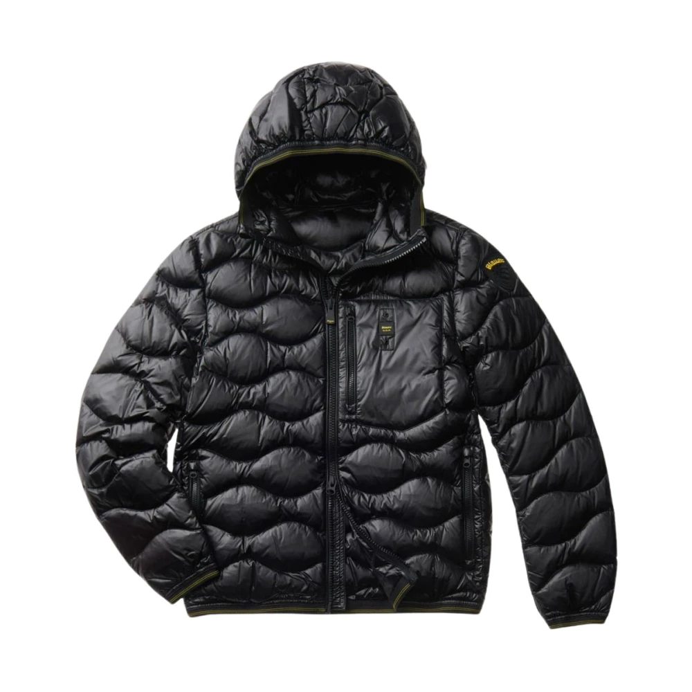 Blauer Uomo Nero Giubbotto Corto Imbottito