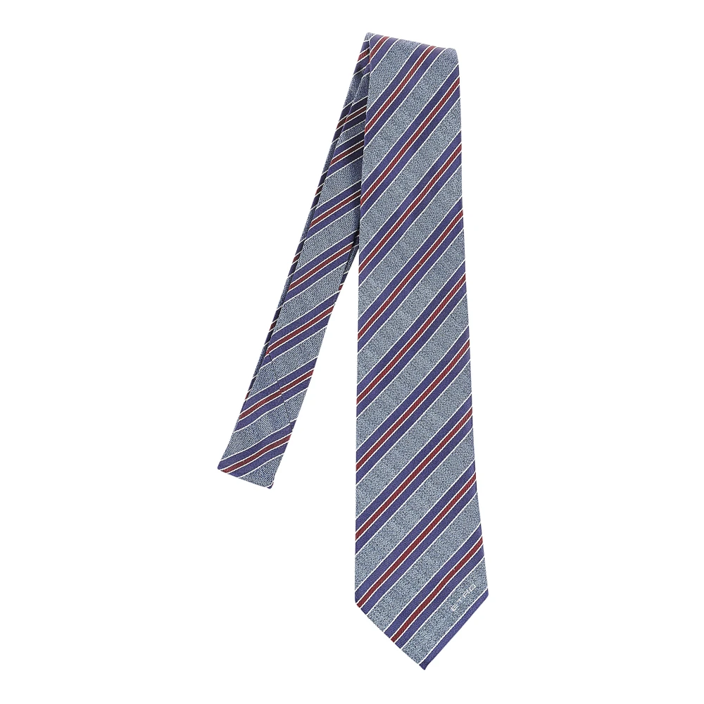 ETRO Elegante Zijden Stropdas voor Heren Blue Heren