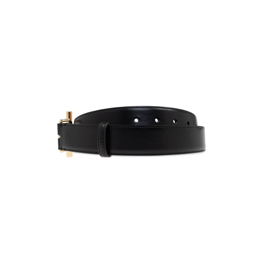 alexander mcqueen Leren riem Black Dames