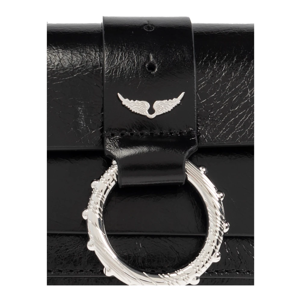 Zadig & Voltaire Leren portemonnee Kate Black Dames