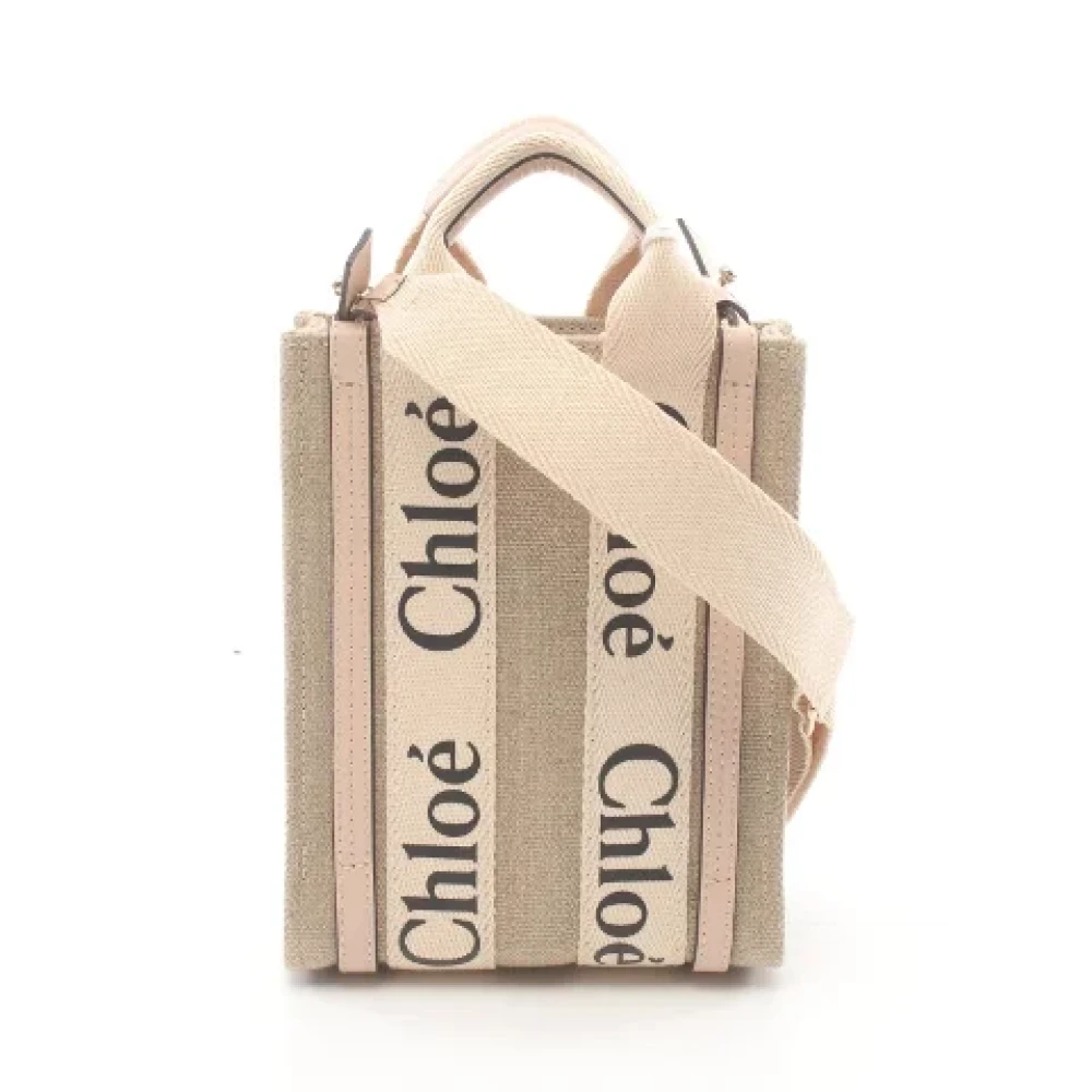 Chloé Pre-owned Canvas handbags Beige Dames