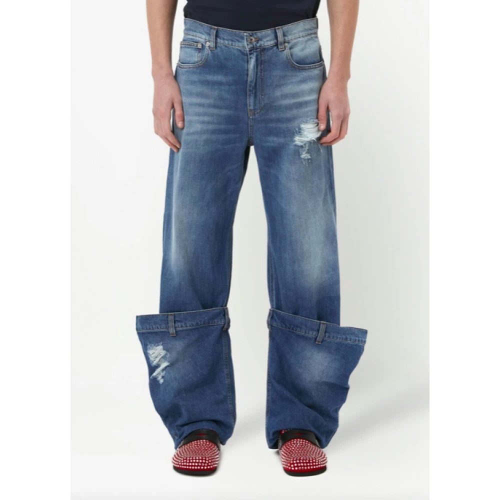 JW Anderson Lichtblauwe Bucket Jeans Blue Heren