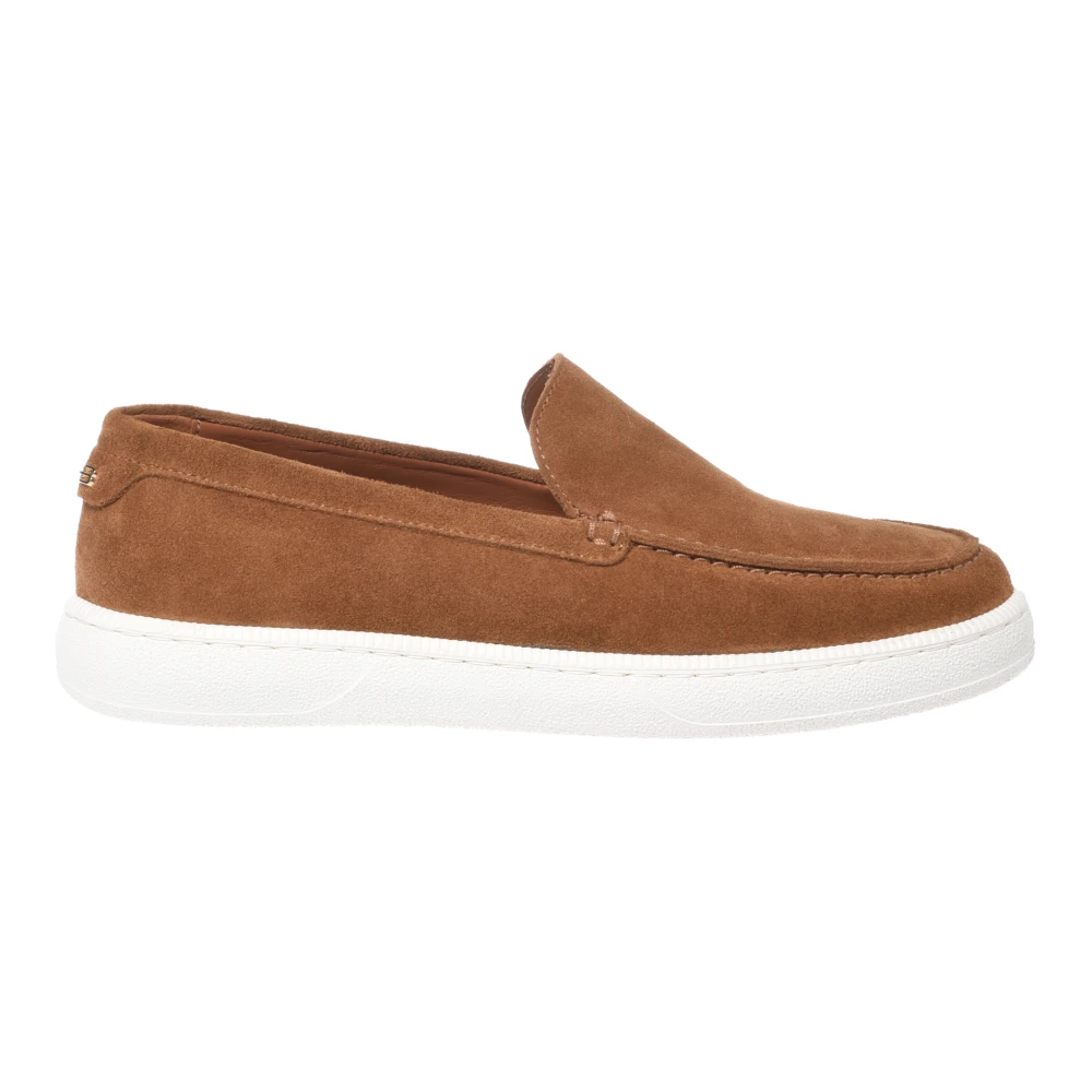 Baldinini Women's Brown Suede Slip-On - Loafers - 7 Uk - Shoes
