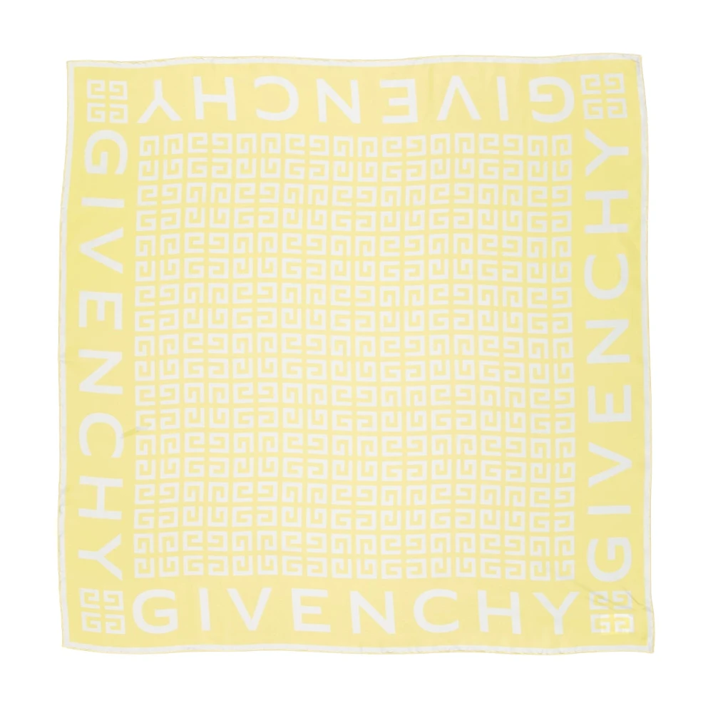 Givenchy Zijden Vierkant 4G Print Yellow Dames