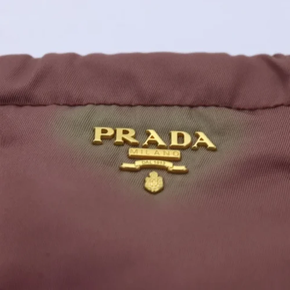 Prada Vintage Pre-owned Nylon pouches Pink Dames