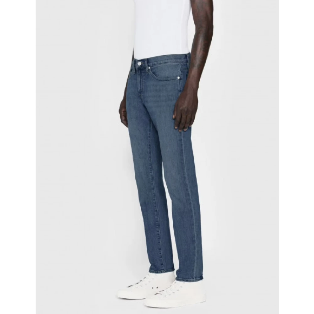 Frame Slim Straight Leg Jeans Blue Heren