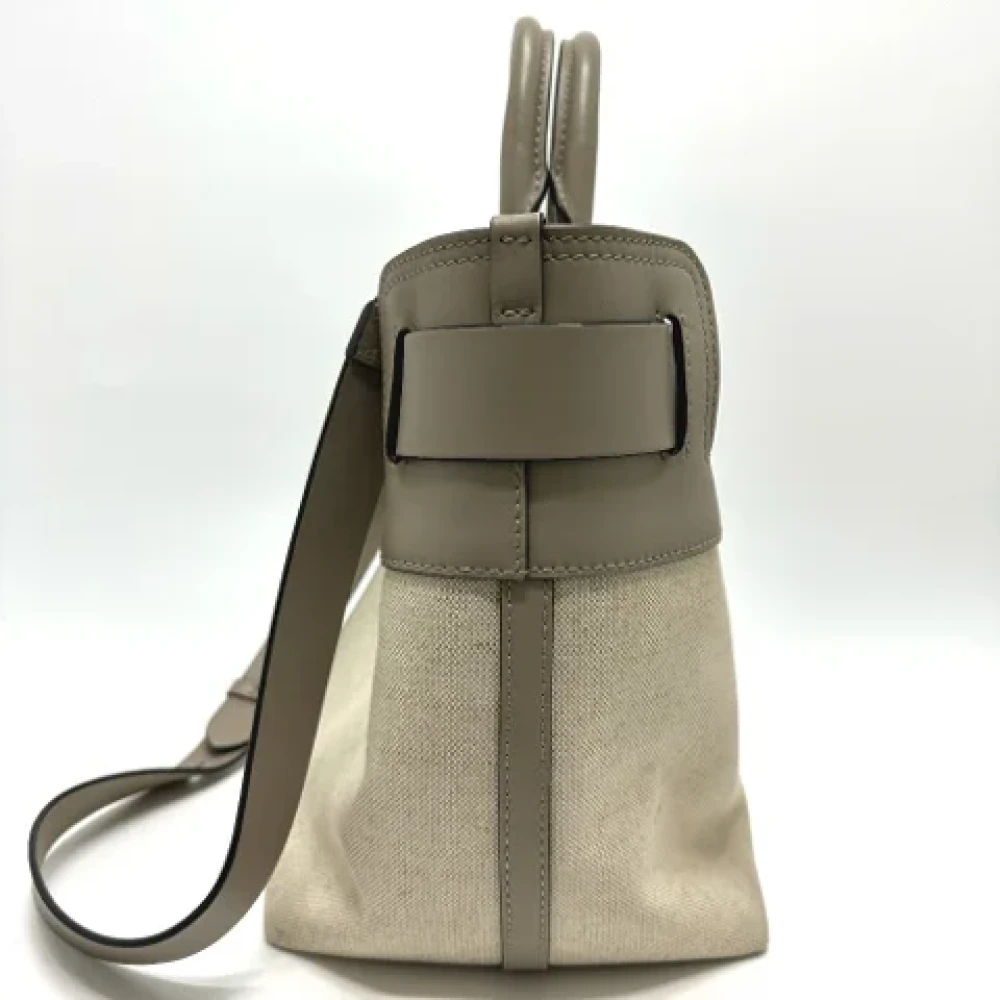 Burberry Vintage Pre-owned Fabric handbags Beige Dames