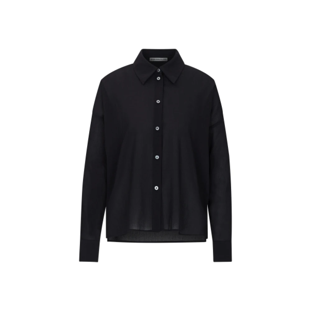 Drykorn Blus Cloelia Skjortkrage Knappslå Black, Dam