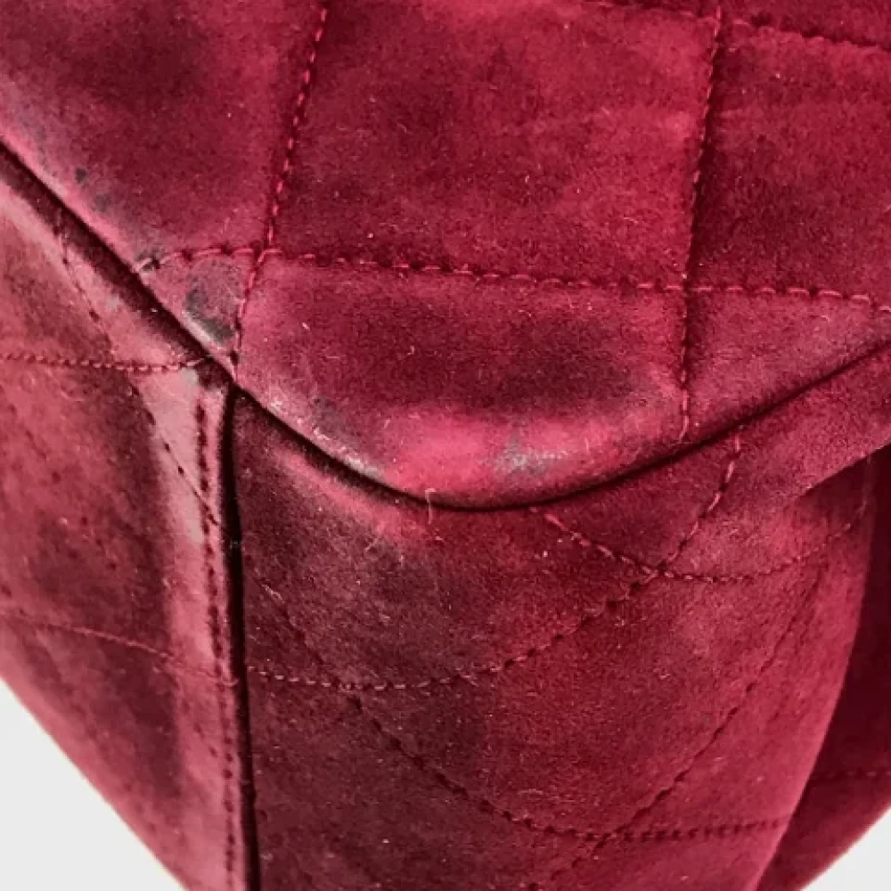 Chanel Vintage Pre-owned Suede chanel-bags Red Dames