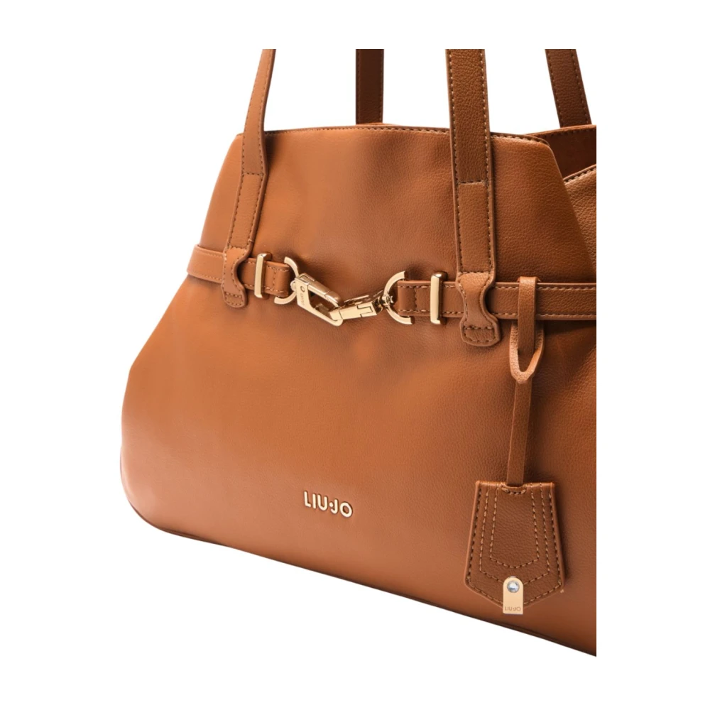 Liu Jo Stijlvolle Tote Tas met Ritsvak Brown Dames
