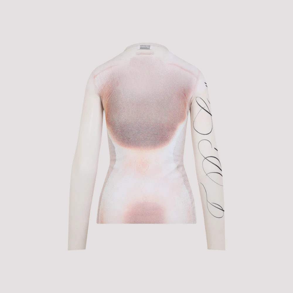 Jean Paul Gaultier Roze & Paarse Topwear 'Le Classique' Pink Dames