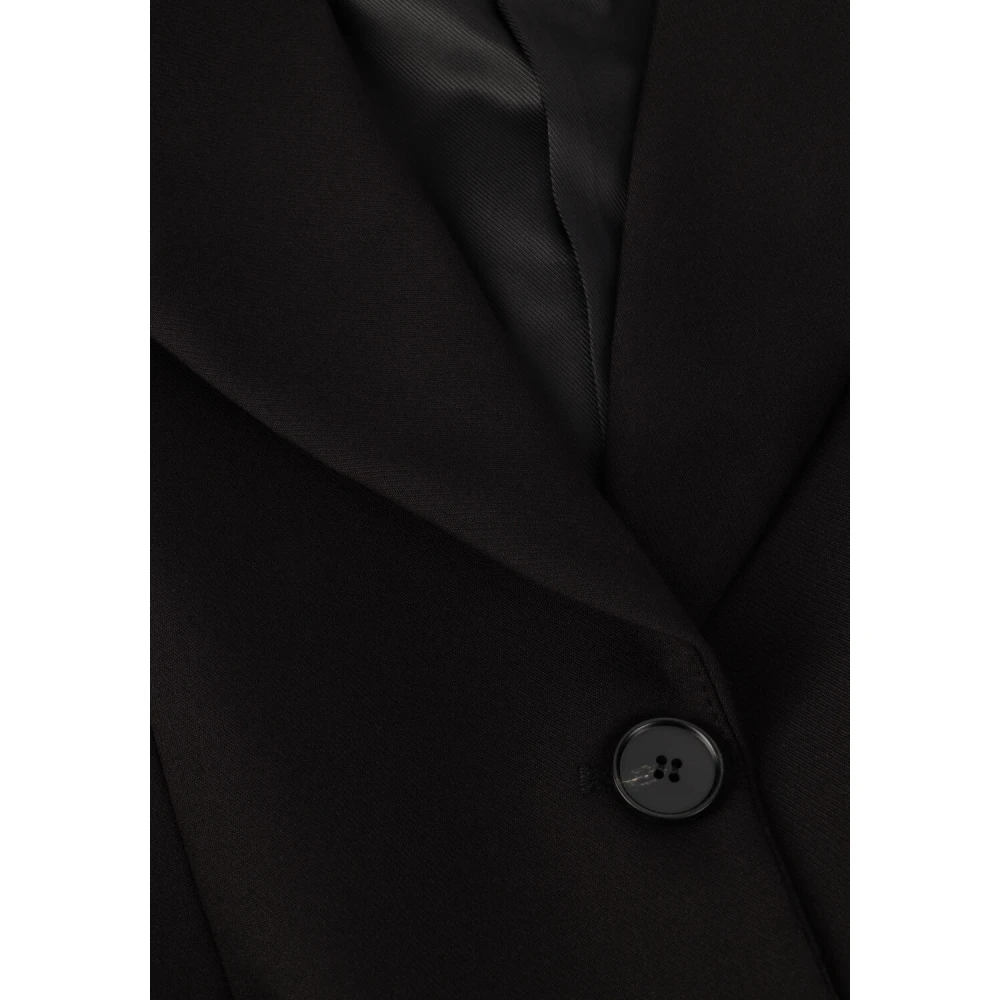 Notre-v Elegante Zwarte Blazer Black Dames