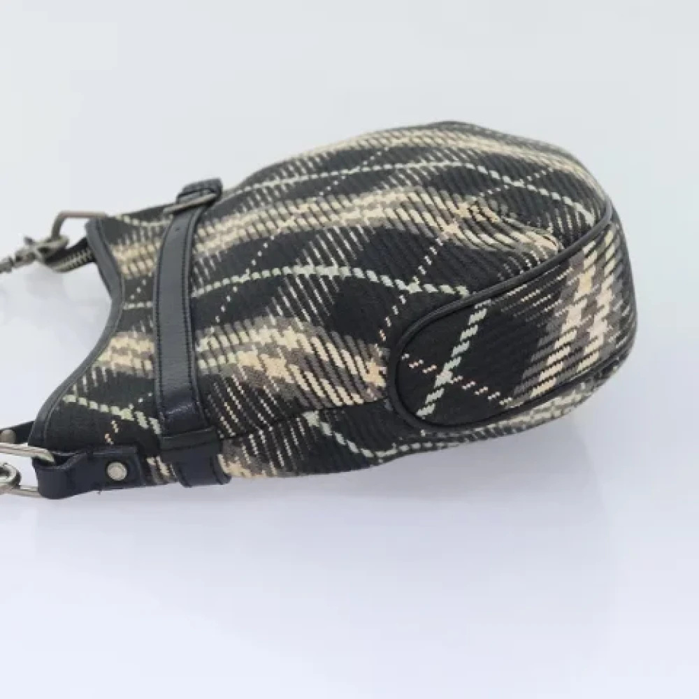 Burberry Vintage Pre-owned Canvas shoulder-bags Black Dames