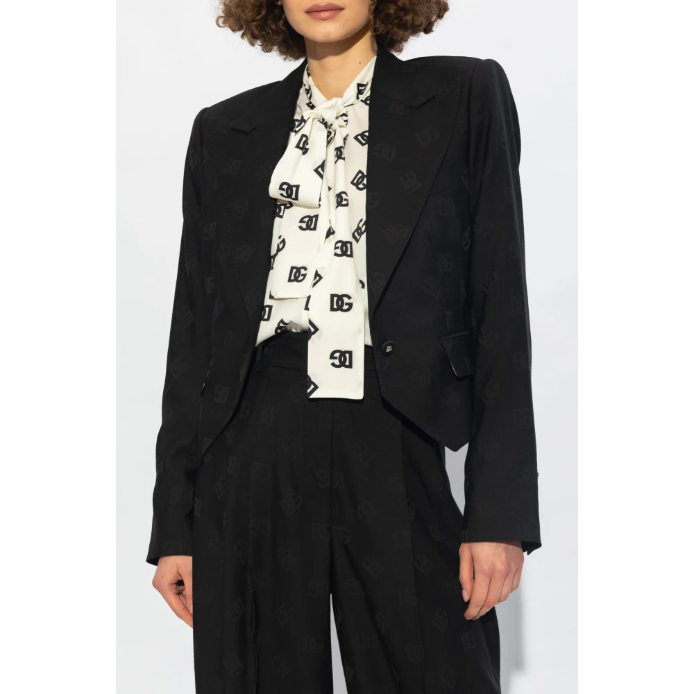 Dolce & Gabbana Gepersonaliseerde blazer Black Dames