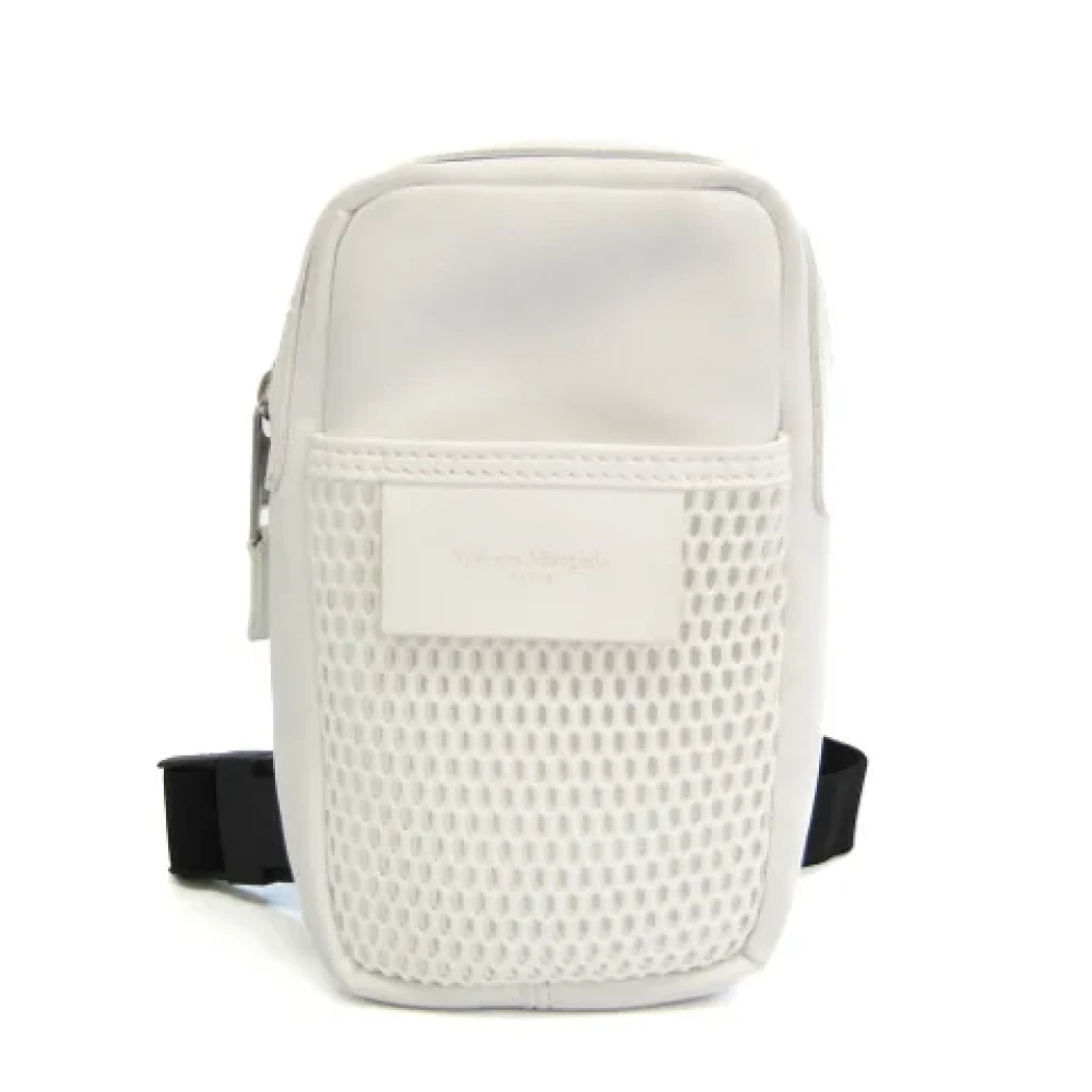 Maison Margiela Pre-owned Leather crossbody-bags White Dames