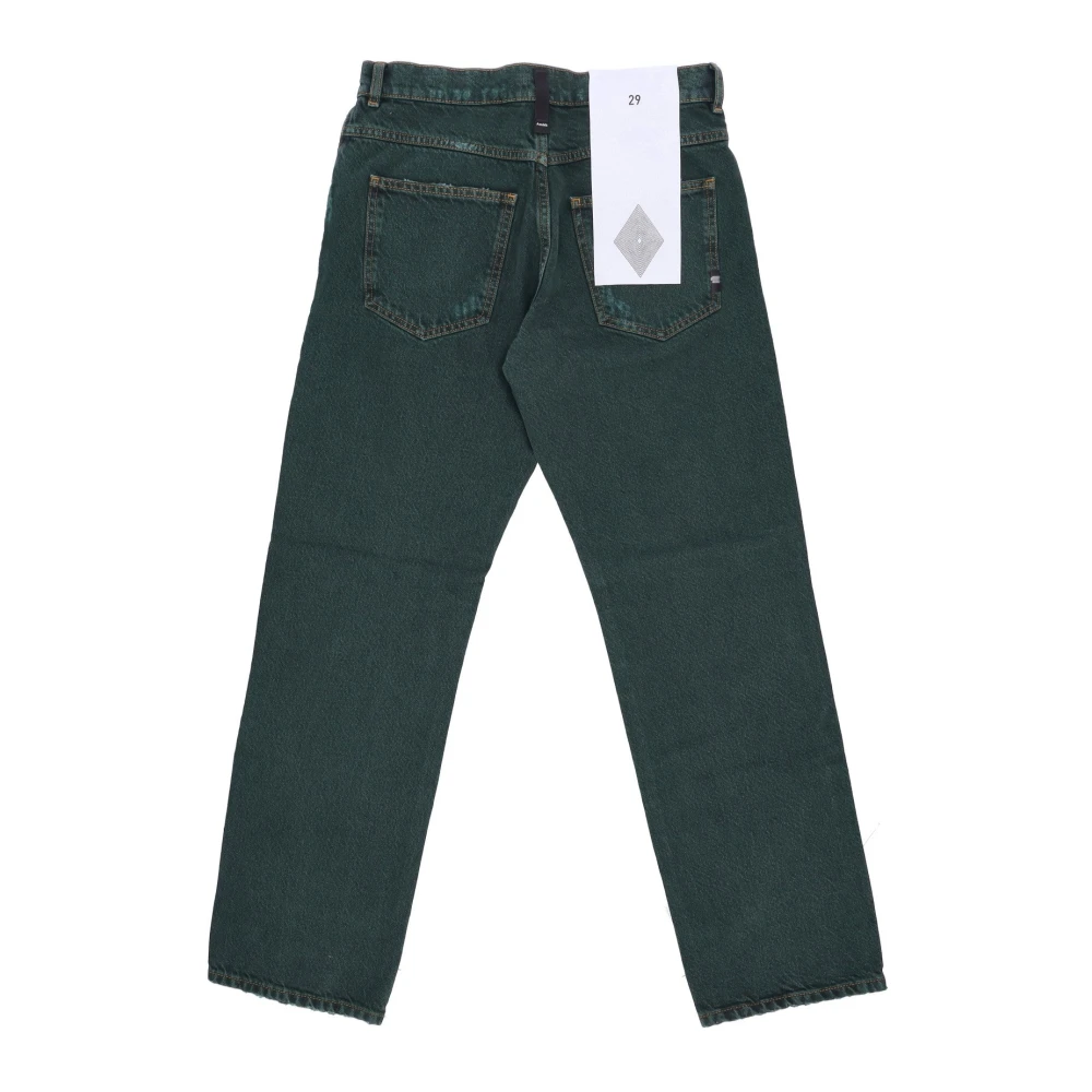 Amish Klassieke Heren Straight Leg Jeans Green Heren