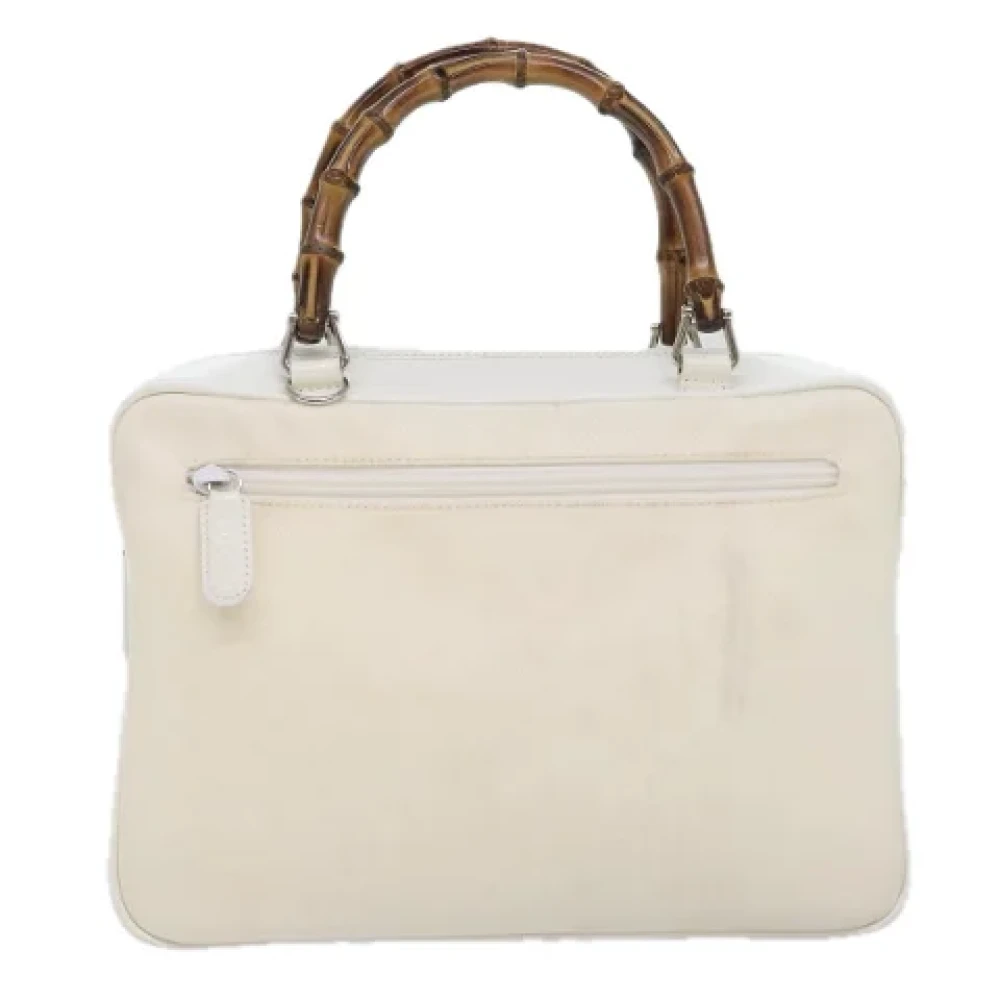 Gucci Vintage Pre-owned Leather gucci-bags White Dames