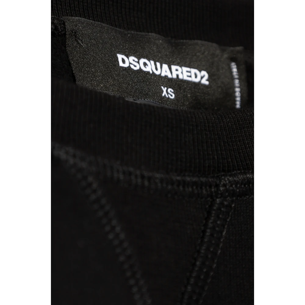 Dsquared2 Korte sweatshirt Black Dames