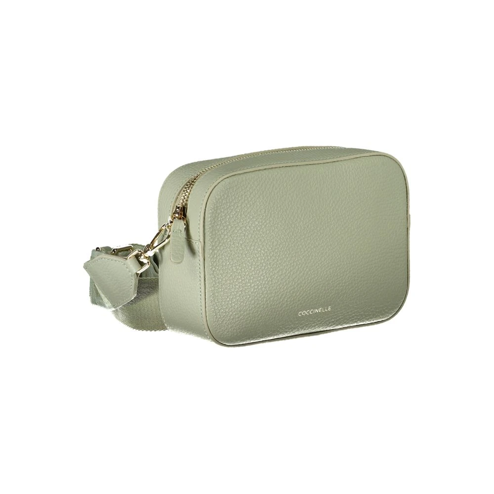 Coccinelle Groene Leren Schoudertas met Verstelbare Band Green Dames