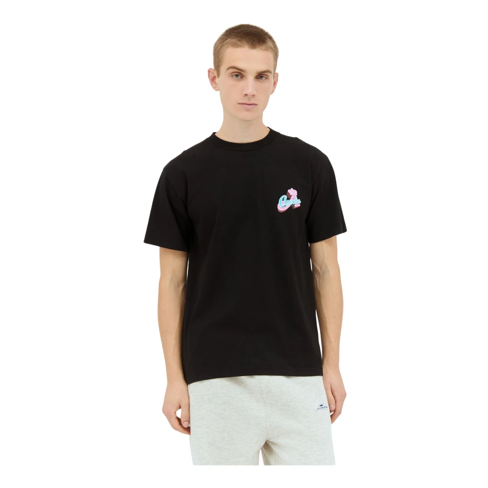 Awake NY Katoenen Jersey Kroon Grafisch T-shirt Black Heren