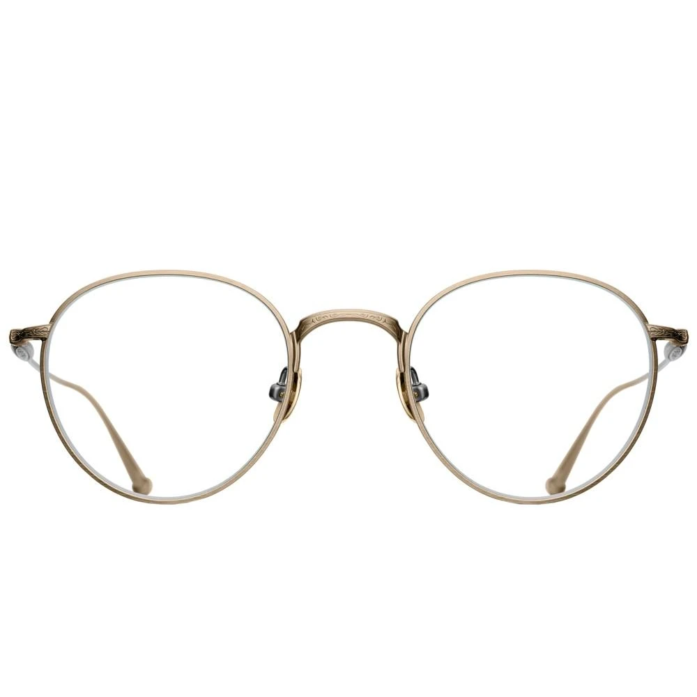 Matsuda Antique Gold Eyewear Frames Yellow Unisex